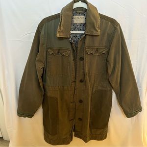 Free People Jacket/Shacket with Patchwork Details - Size Small